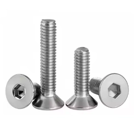 Flat head hexagonal socket screws