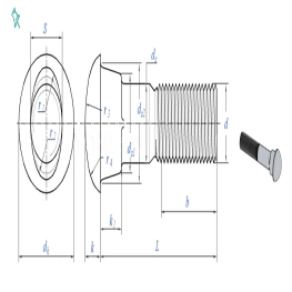  ASME B 18.10 Fishtail bolt