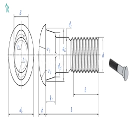  ASME B 18.10 Fishtail bolt