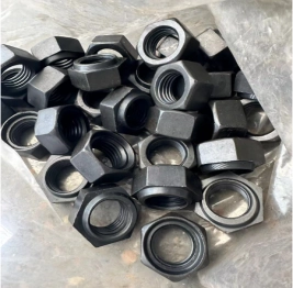 Dual-Material Hardlock Nuts S45C 40Cr Options Black Galvanized Finishes for Anti-Loosening Excellence