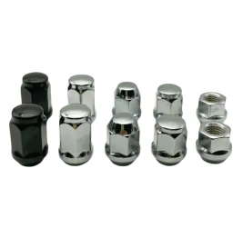 10.9 Grade Heavy-Duty Hub Nuts , Plain Black for Vehicle Safety