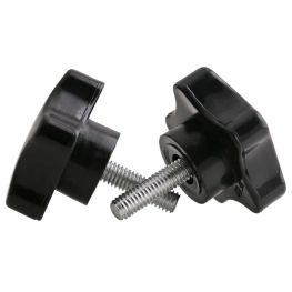 Hand tighten screws